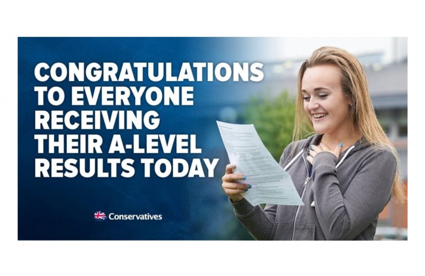 Congratulations on your A Level results