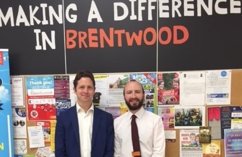 Brentwood Sainsbury's with deputy manager, Brad Robb