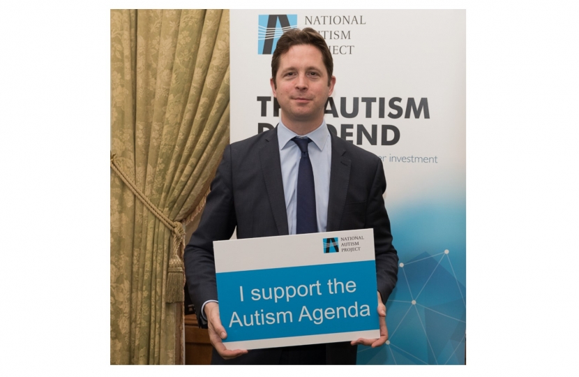Alex Burghart MP at National Autism Project launch