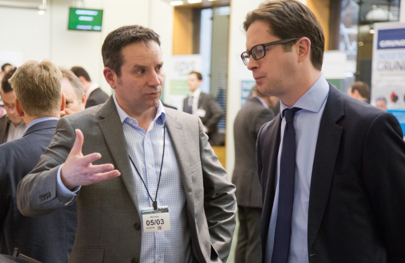 Alex Burghart MP with Mike Darby of Demand Logic