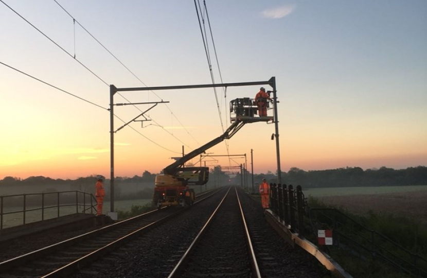 Overhead Line work - Photo Credit: Network Rail