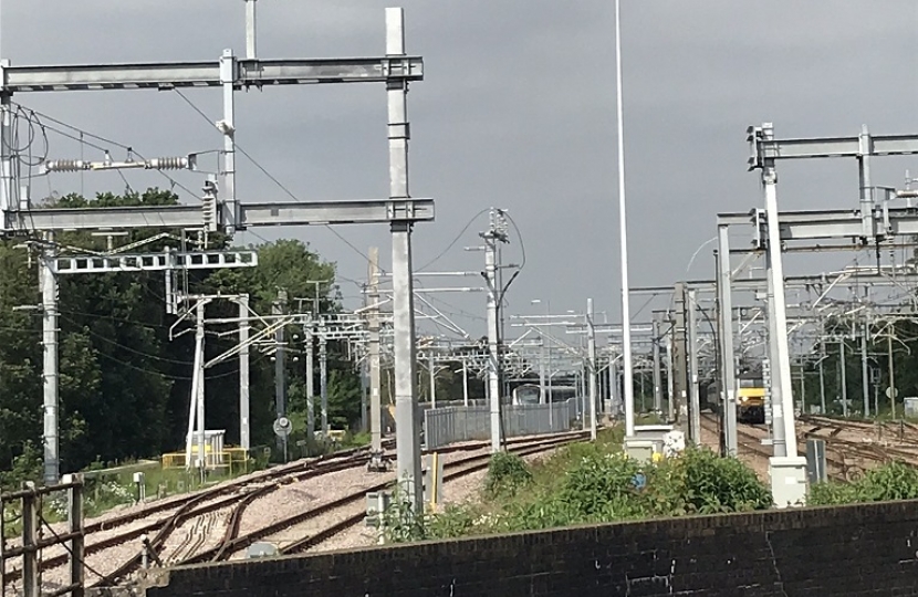 Rail tracks Shenfield KB