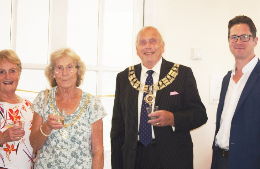 Alex with the Mayor of Brentwood, Cllr Keith Parker and Mayoress Frances Parker