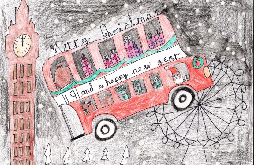 2020 Christmas Card Runner Up - Louise, Larchwood Primary