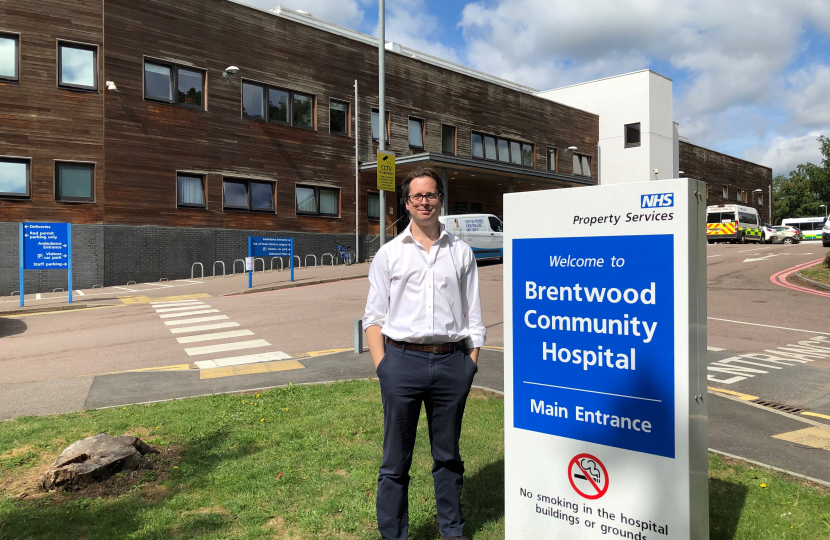 Alex Burghart MP at Brentwood Community Hospital