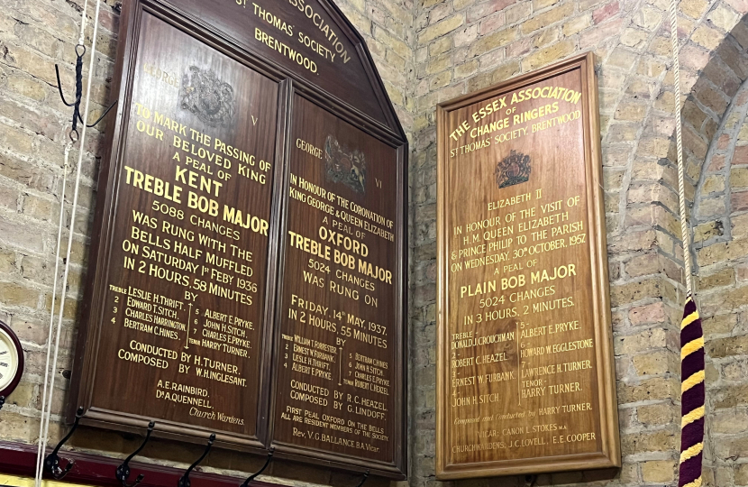 Bell tower plaques