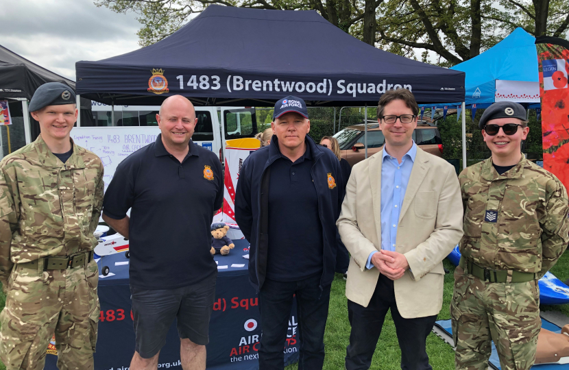 AB with Martin Hurst and Ralph Scrutton and sons of Brentwood Air Cadets