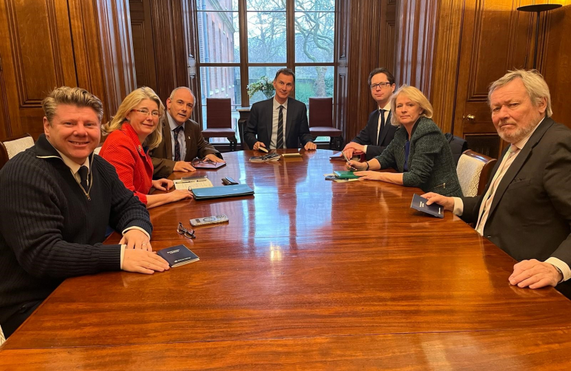 Alex Burghart MP and Essex MPs meeting Chancellor Jeremy Hunt