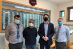 Alex Burghart MP with GP Dr Yaqub and Practice Staff