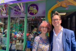 ALex Burghart MP with Natasha at Chicken and Frog,Brentwood