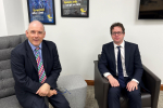Skills Minister Rob Halfon MP with Alex Burghart MP