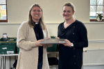 Rev Lisa Whymark with Cllr Louise McKinlay (ECC)