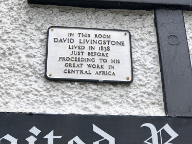 David Livingstone plaque in Chipping Ongar