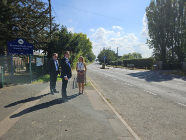 Campaigning for road safety in Stapleford Abbotts