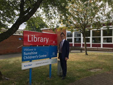Alex Burghart MP at Shenfield Library 2019