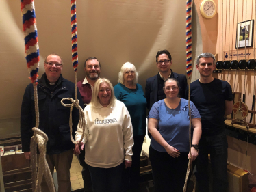 Alex Burghart MP with the Willingale Bellringers
