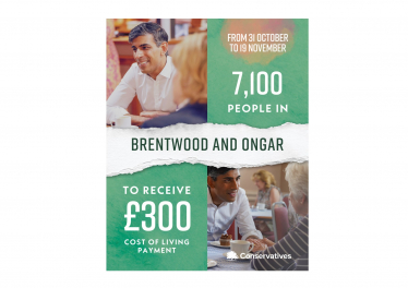 Cost of Living payments for Brentwood and Ongar